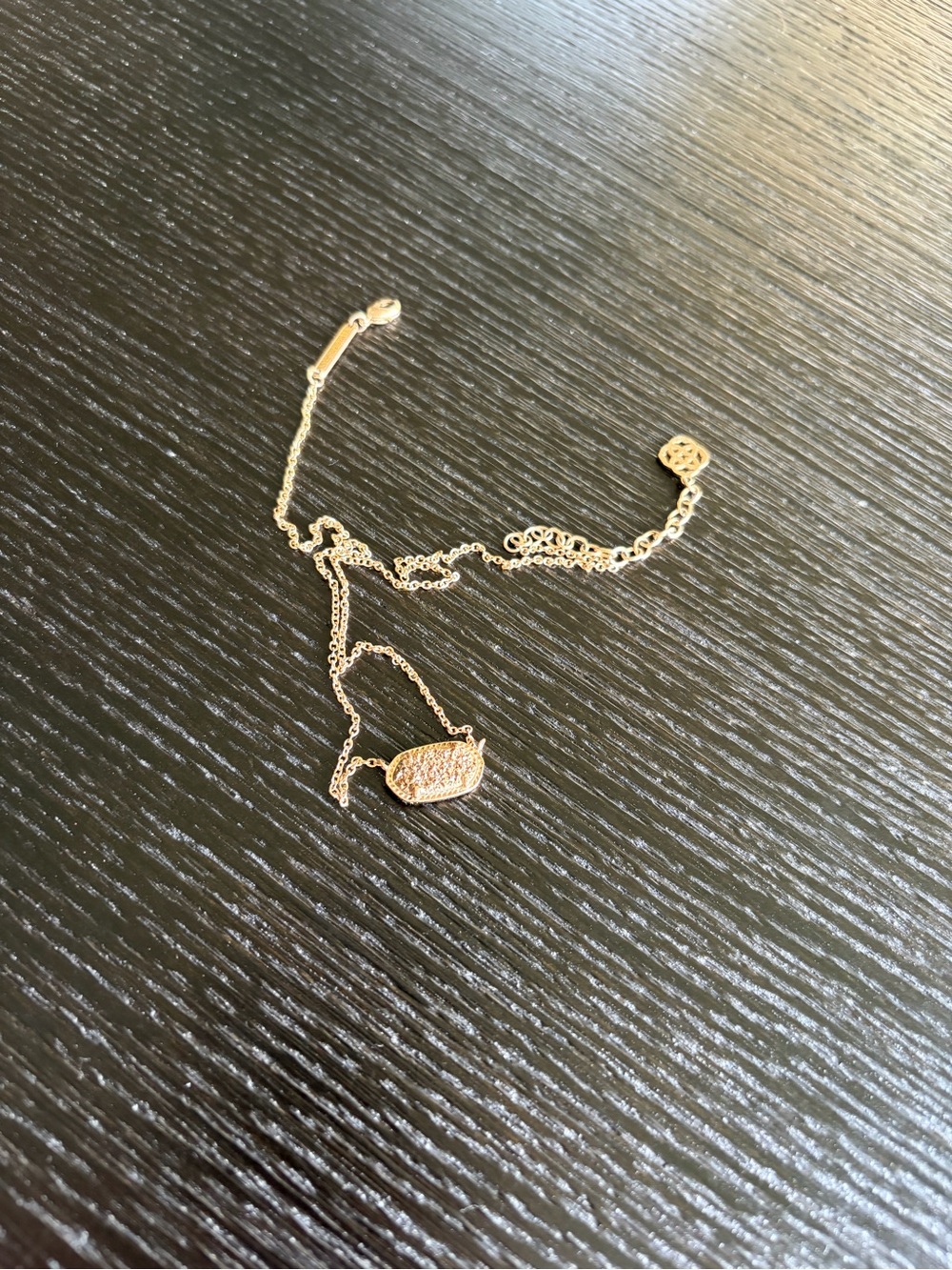 Kendra Scott Rose Gold Drusy Elisa Pendant Necklace -